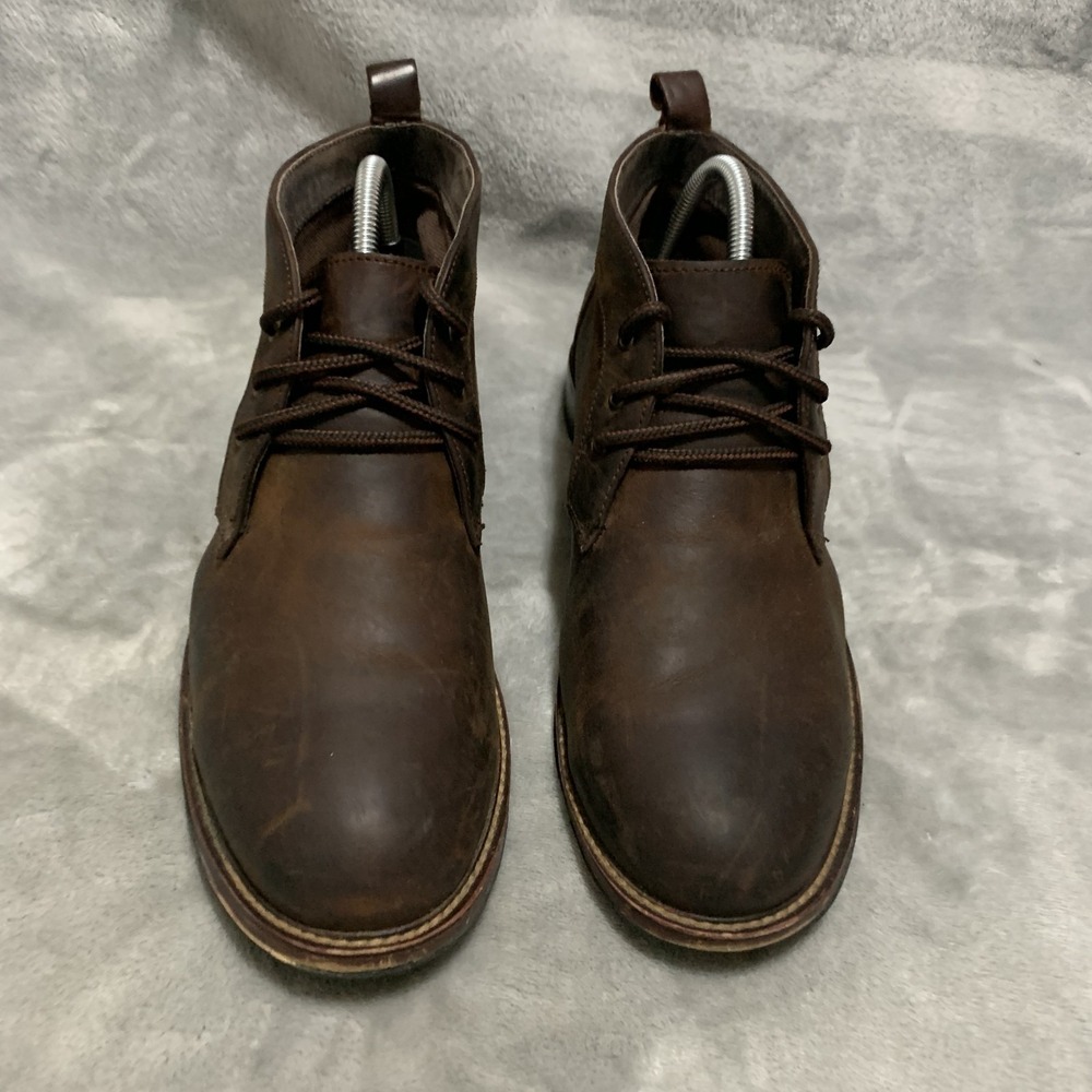 Gordon Rush Chukka Boots‎ Mens 8 Cavanagh Dark Brown Leather Lace Up Lug Sole